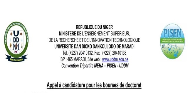 Appel à candidatures pour les bourses de doctorat dans le cadre du projet PISEN à l’UDDM